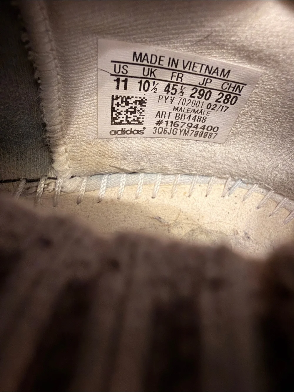 Adidas UltraBoost Men's Size 11 Uncaged  Khaki/Brown Athletic Sneakers BB4488